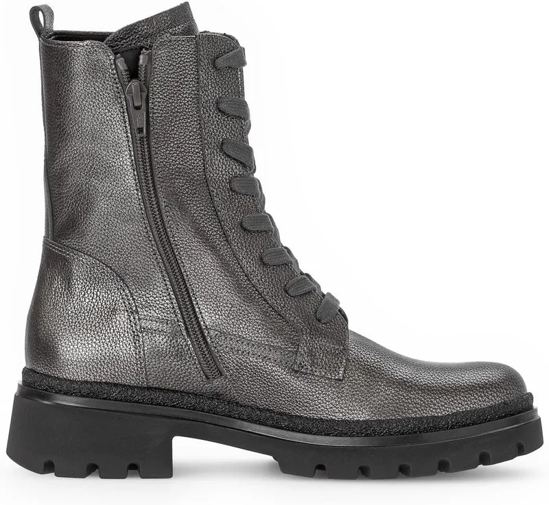 Gabor Schnür-Stiefeletten silber