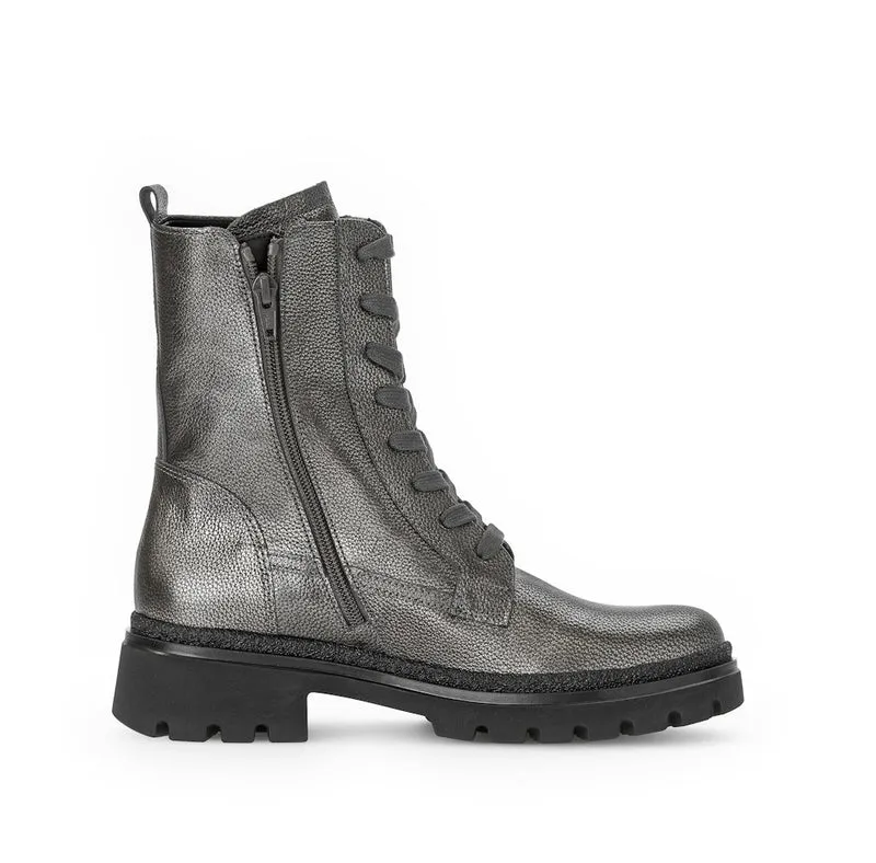 Gabor Schnür-Stiefeletten silber