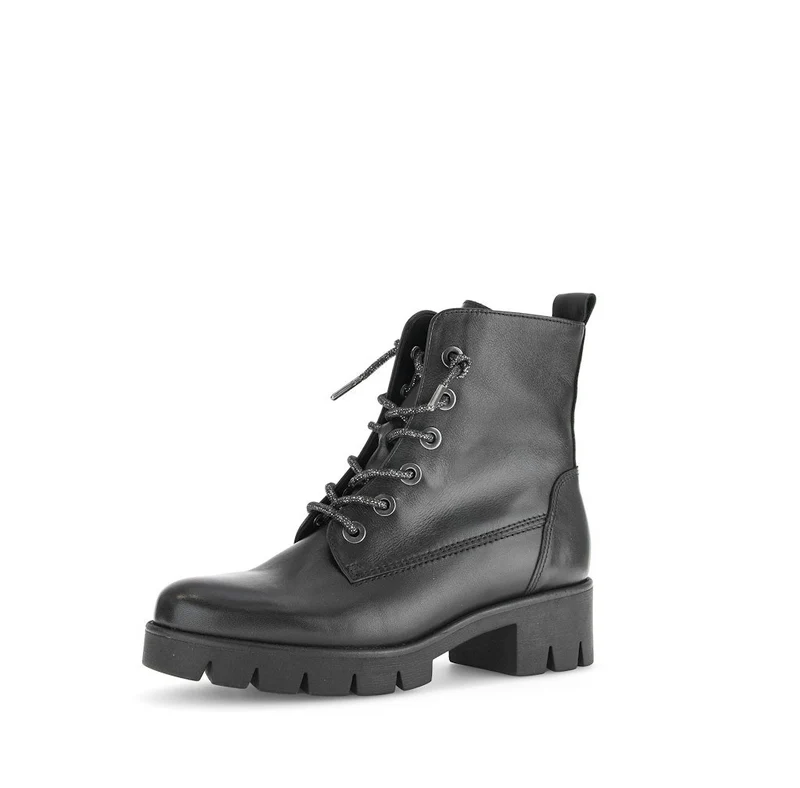 Gabor Schnür-Stiefeletten schwarz