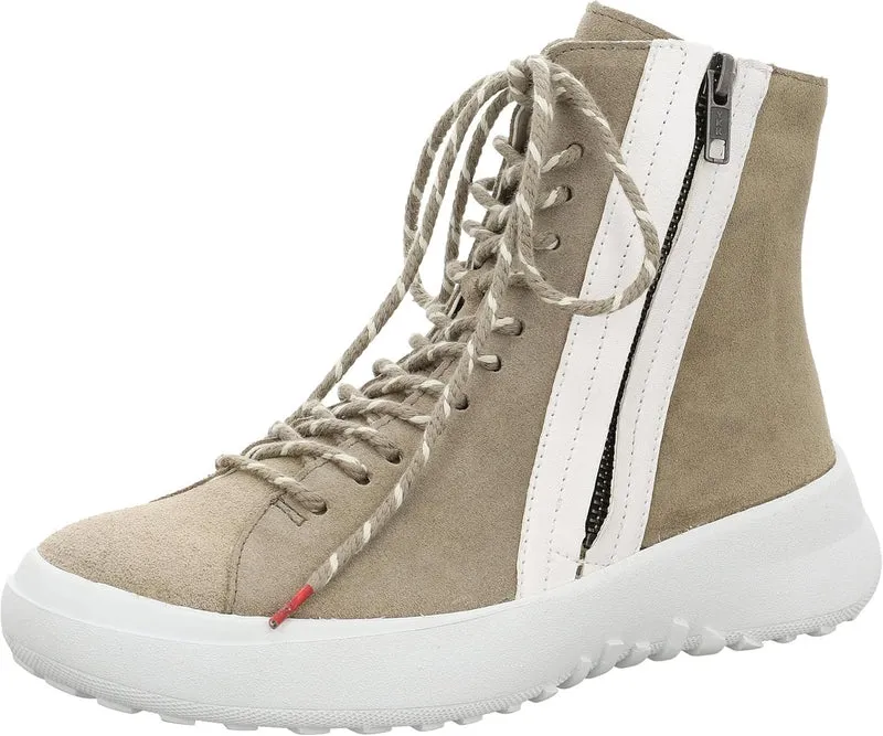 Think Schnür-Stiefeletten beige