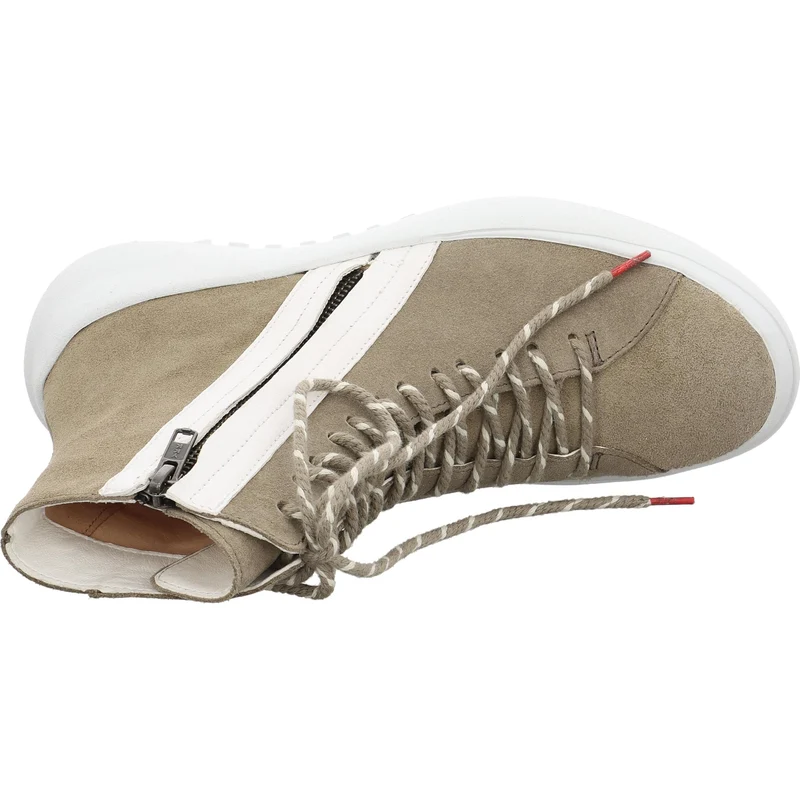 Think Schnür-Stiefeletten beige