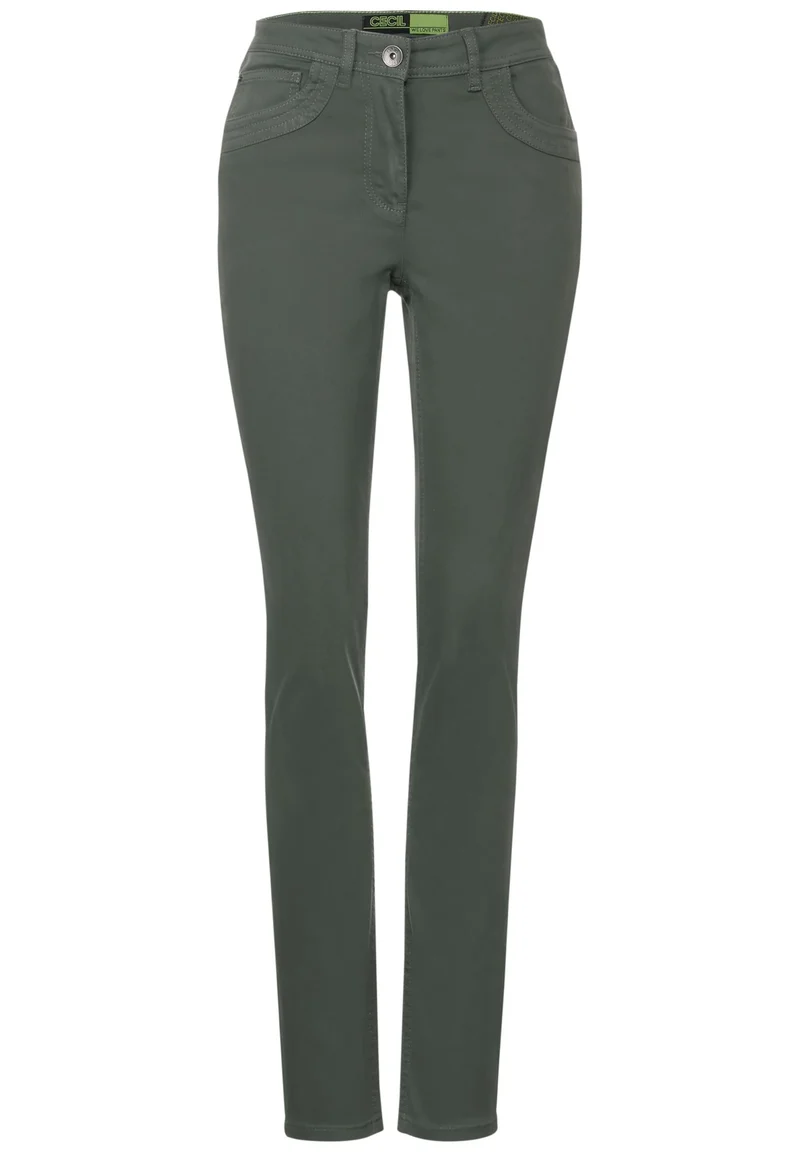 Cecil Slim Fit Jeans Grün