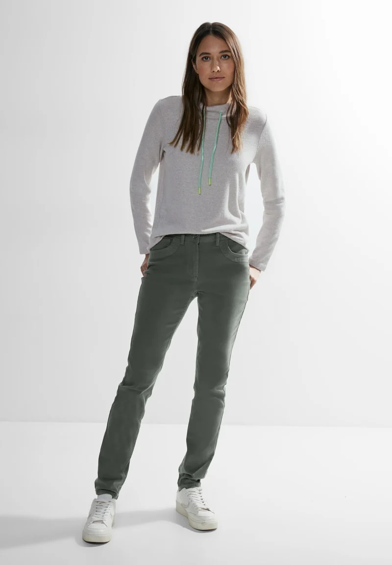 Cecil Slim Fit Jeans Grün