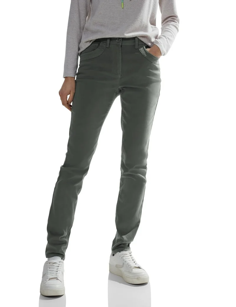 Cecil Slim Fit Jeans Grün