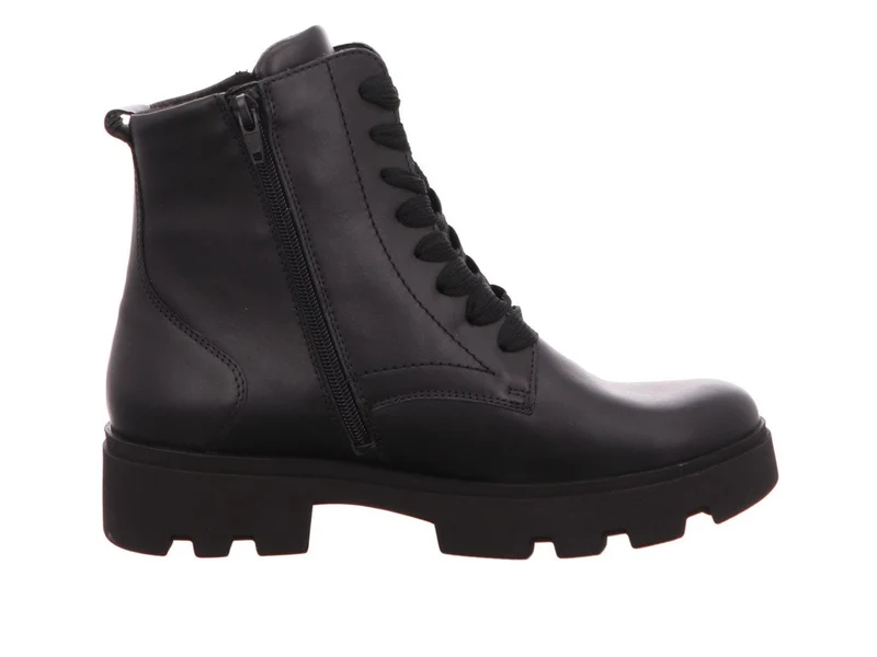 Waldläufer Schnür-Stiefeletten schwarz