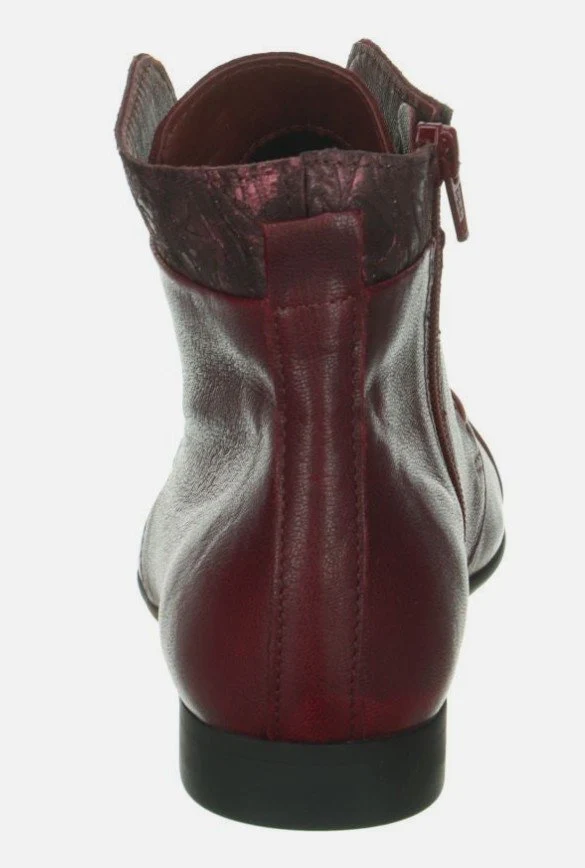 Think Schnür-Stiefeletten weinrot