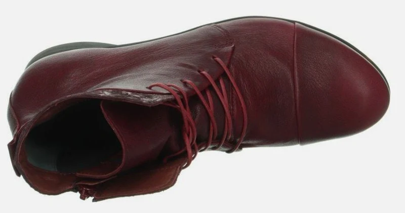 Think Schnür-Stiefeletten weinrot