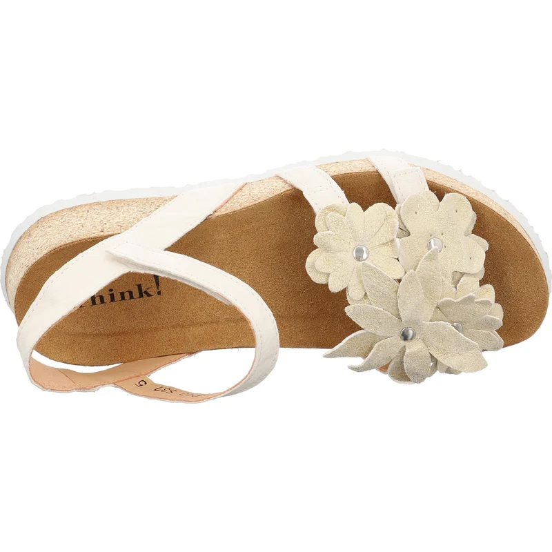 Think Riemchen Sandalen beige