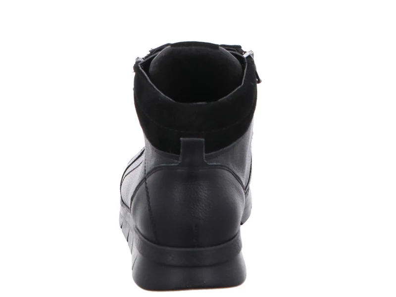 Waldläufer Schnür-Stiefeletten schwarz