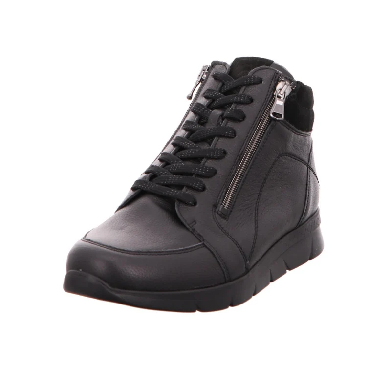 Waldläufer Schnür-Stiefeletten schwarz