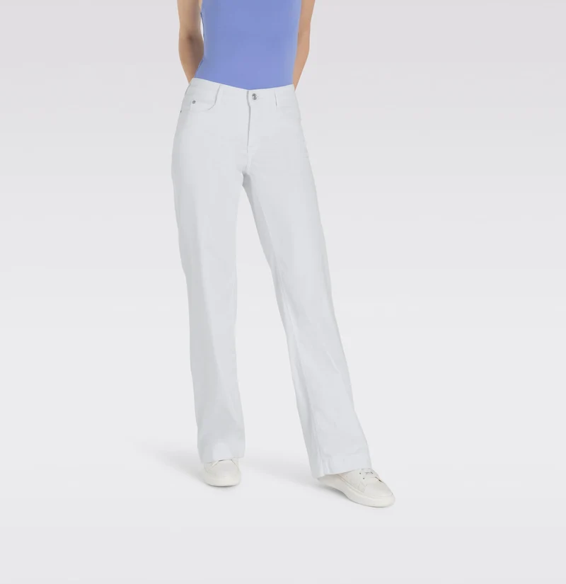 MAC HOSEN Stoffhose Weiß