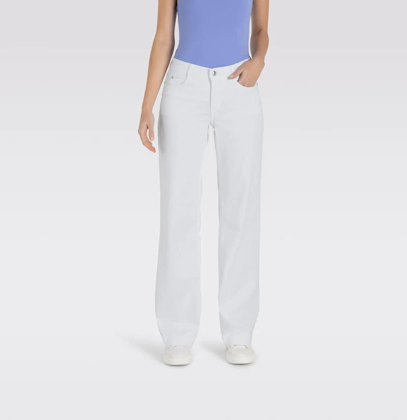 MAC HOSEN Stoffhose Weiß