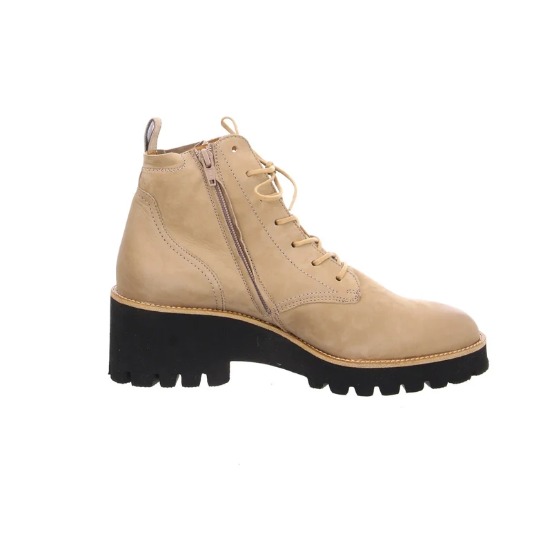 Paul Green Schnür-Stiefeletten beige