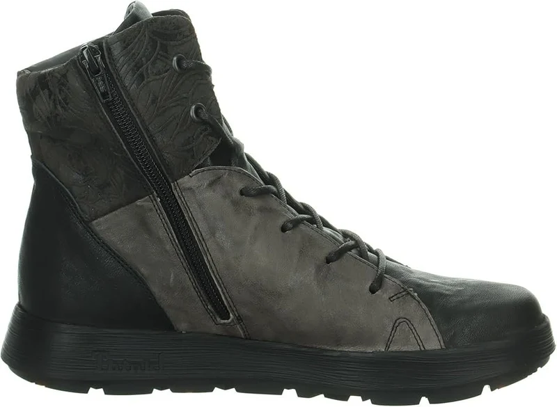 Think Schnür-Stiefeletten schwarz