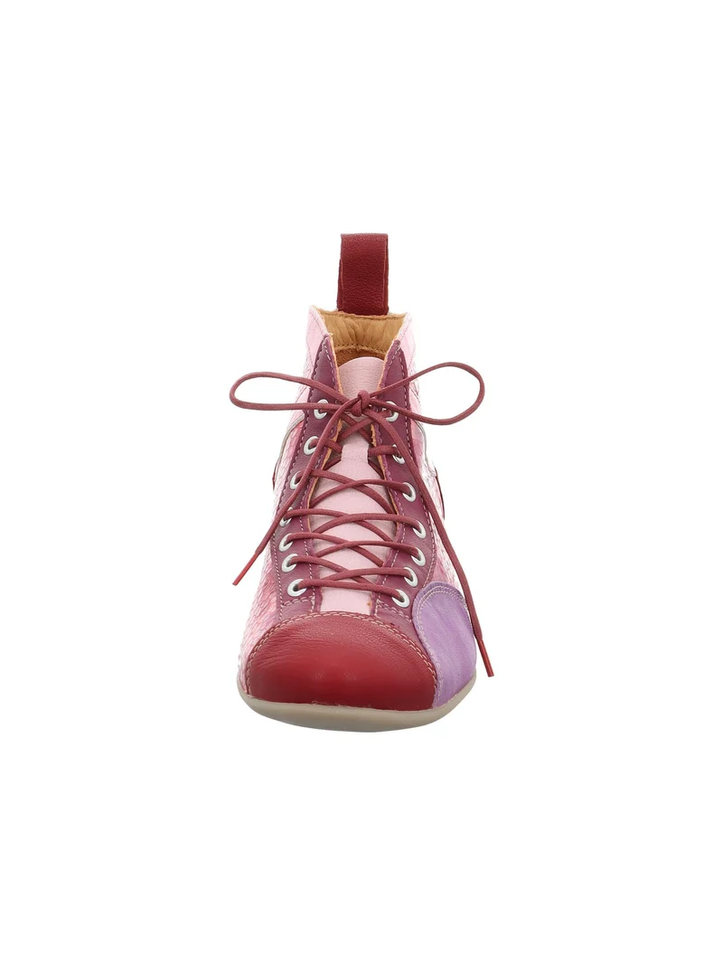Think Schnür-Stiefeletten rot