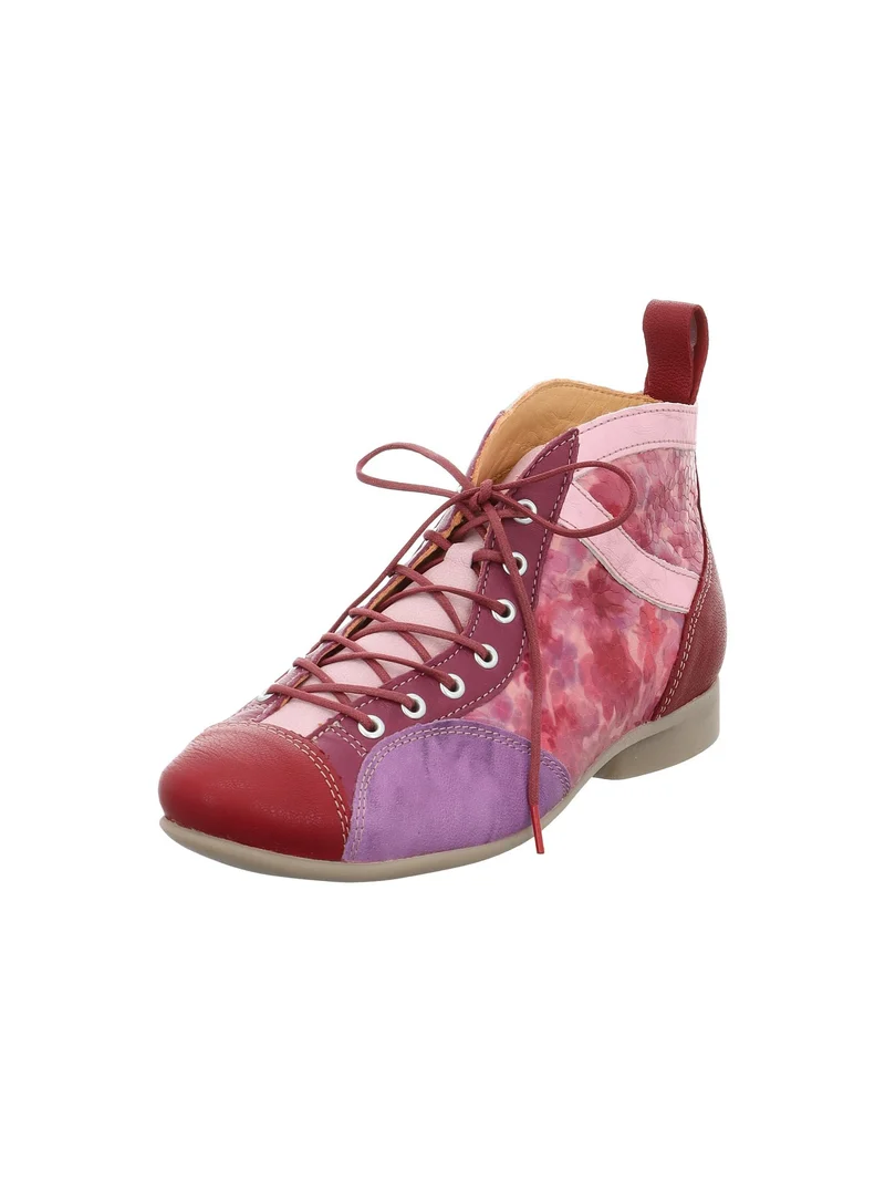 Think Schnür-Stiefeletten rot