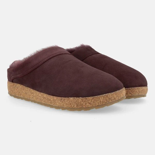 Haflinger Hausschuhe bordeaux