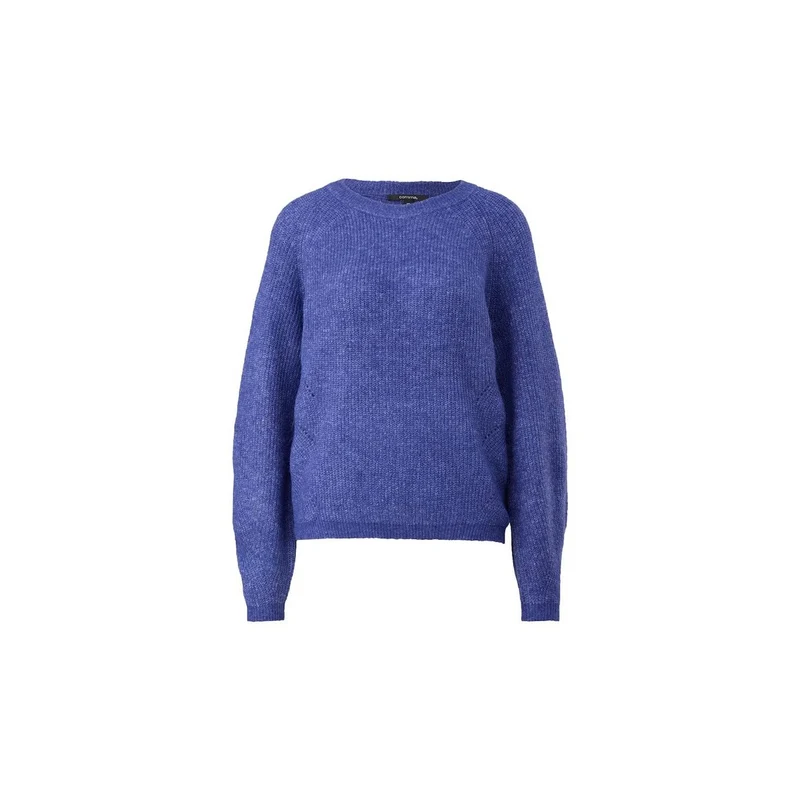 Comma Langarmbluse blau