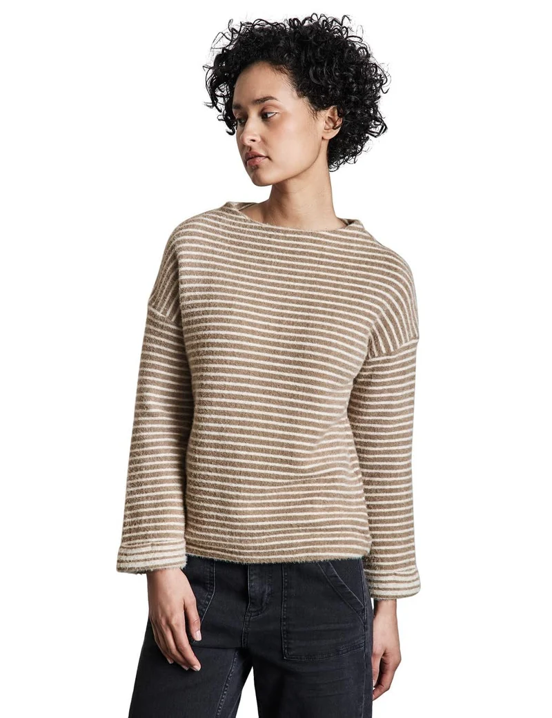 Street One Rundhalspullover Beige