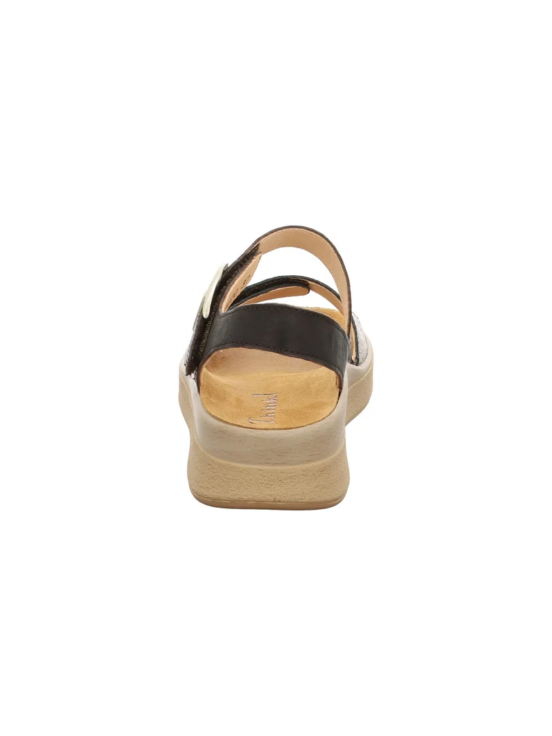 Think Sandale Schwarz/Gold