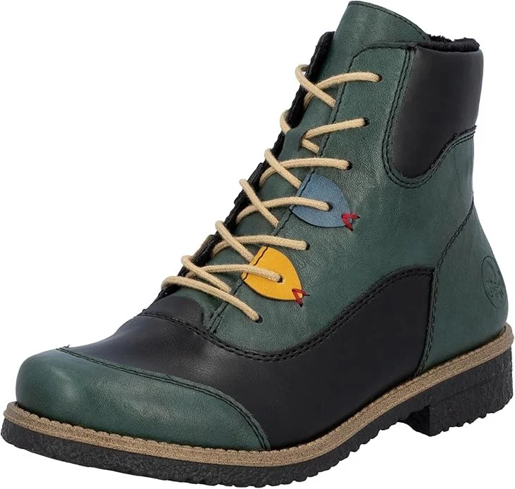 Rieker Schnür-Stiefeletten Grün