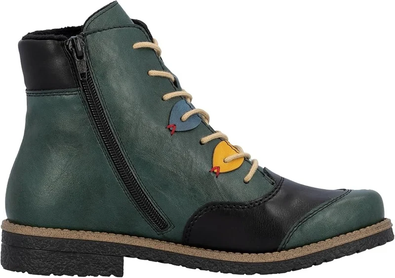 Rieker Schnür-Stiefeletten Grün