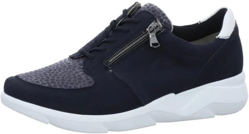 Waldläufer Komfort Schnürer marineblau