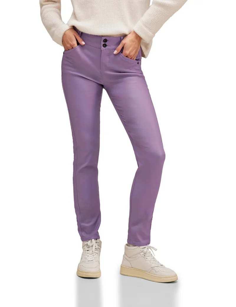 Street One Stoffhose Lila