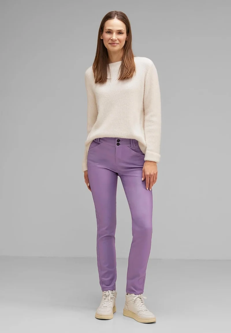 Street One Stoffhose Lila