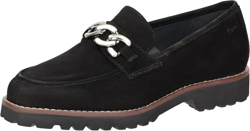 Sioux Sportliche Slipper schwarz