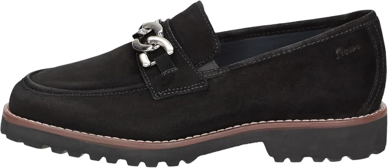 Sioux Sportliche Slipper schwarz