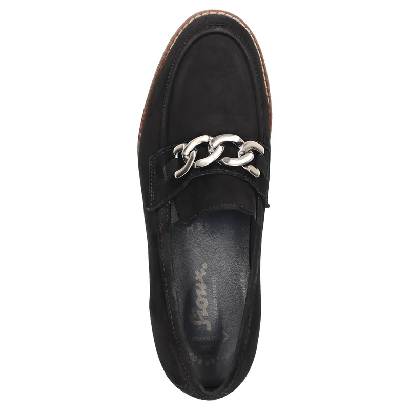 Sioux Sportliche Slipper schwarz