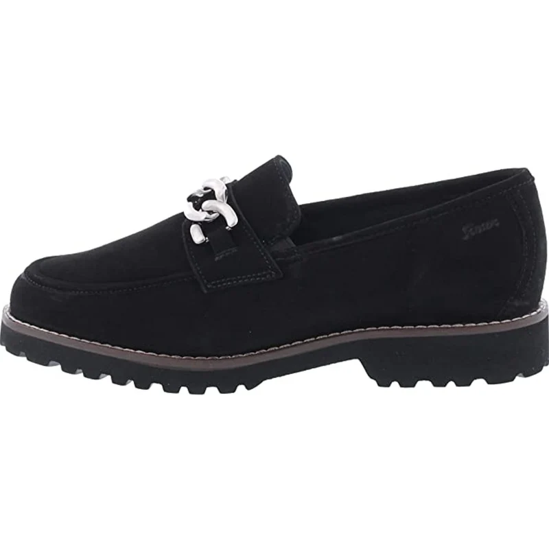 Sioux Sportliche Slipper schwarz