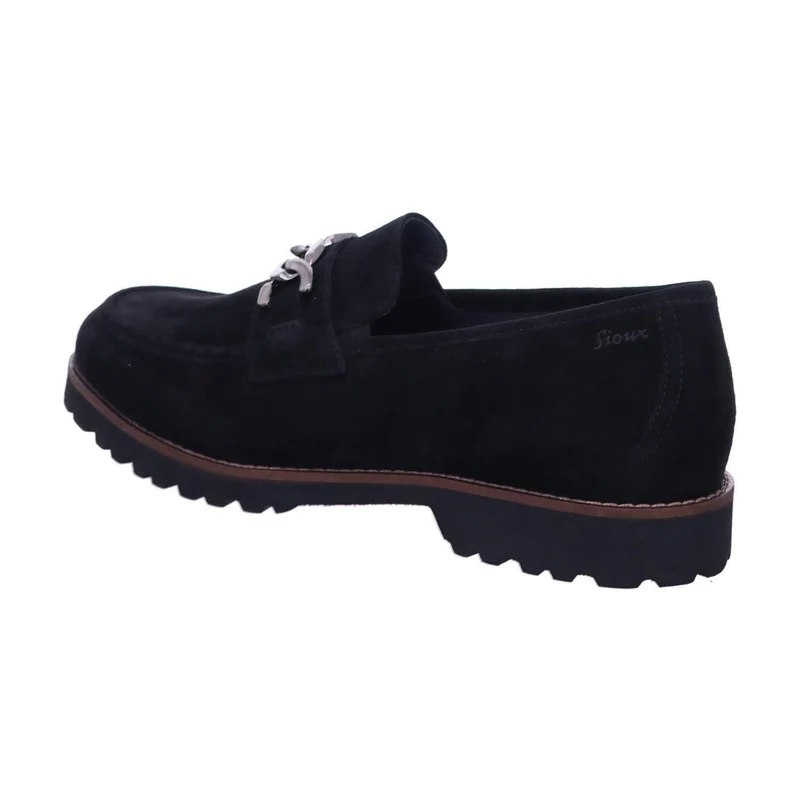 Sioux Sportliche Slipper schwarz