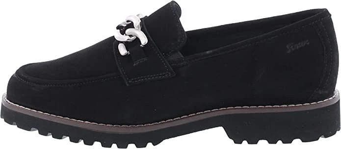 Sioux Sportliche Slipper schwarz