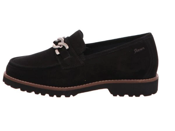 Sioux Sportliche Slipper schwarz
