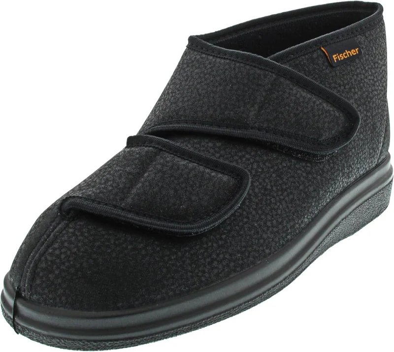 Fischer Markenschuh Hausschuhe schwarz