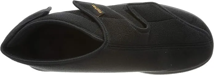 Fischer Markenschuh Hausschuhe schwarz