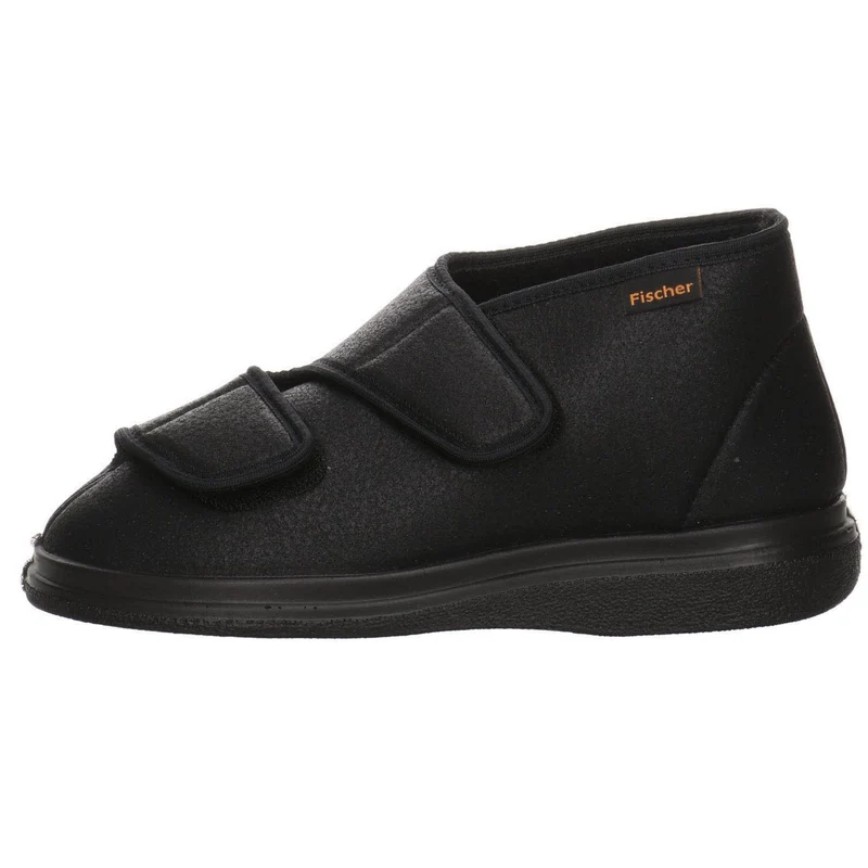 Fischer Markenschuh Hausschuhe schwarz