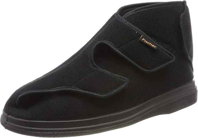 Fischer Markenschuh Hausschuhe schwarz