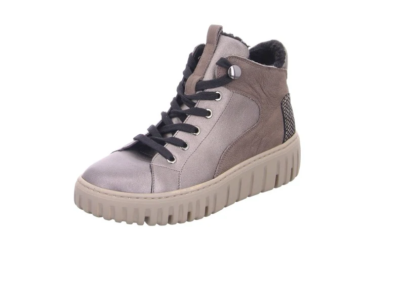 Waldläufer Schnür-Stiefeletten Damen Grau
