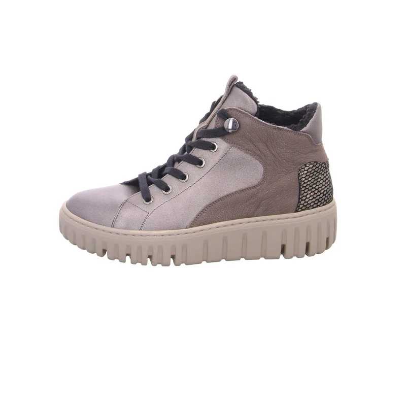 Waldläufer Schnür-Stiefeletten Damen Grau
