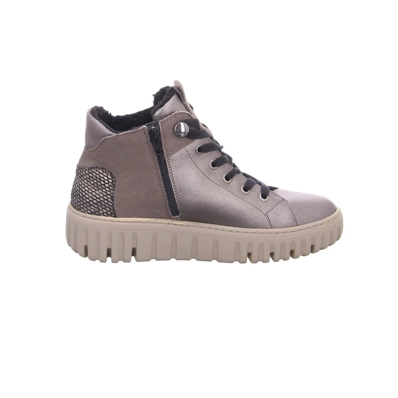 Waldläufer Schnür-Stiefeletten Damen Grau