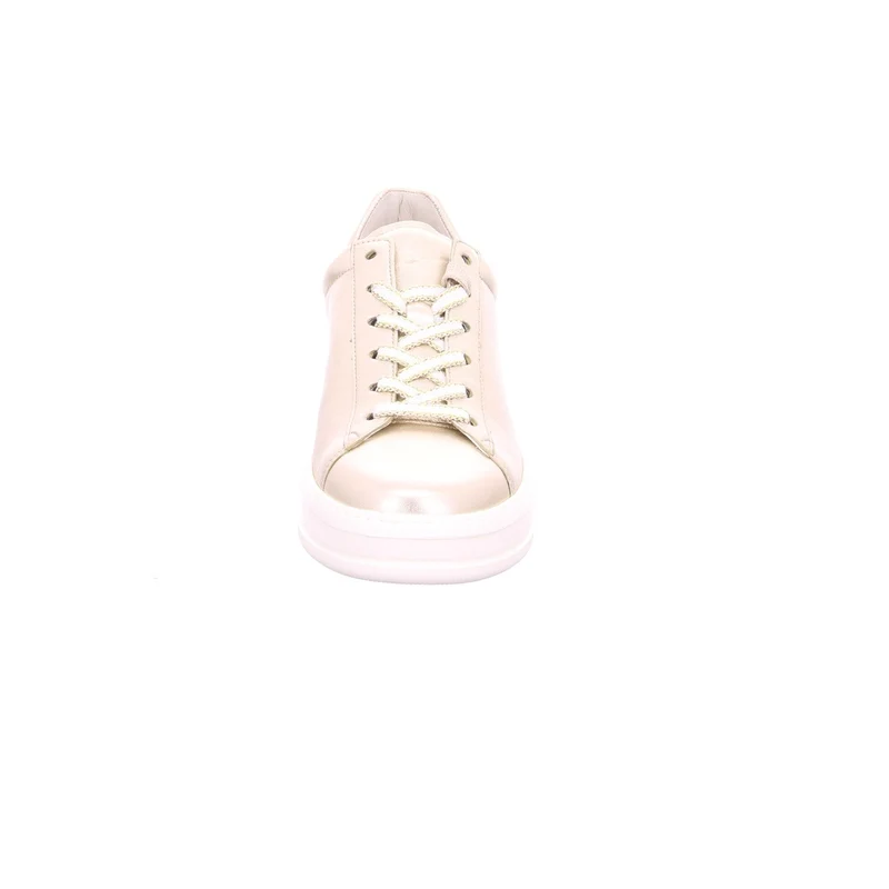 Damen Low Sneaker Low Top G-Weite 46.395 Grau 82 Puder Leder