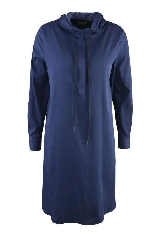 Milano DRESS WITH HOOD blau