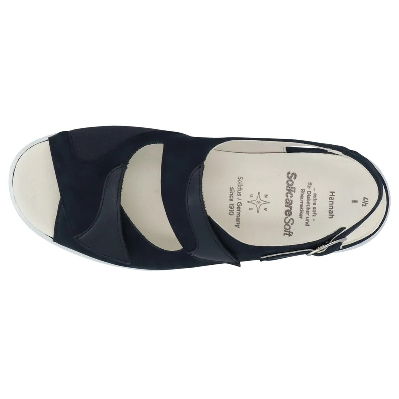 Solidus Plateau Sandalen blau