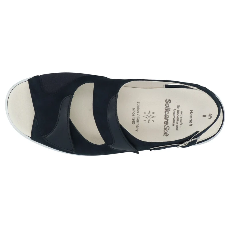 Solidus Plateau Sandalen blau