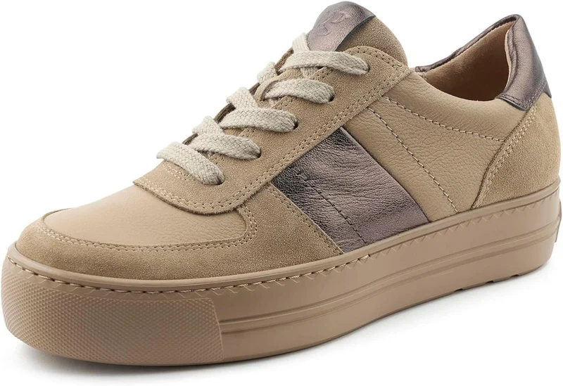 Paul Green Freizeit Schnürer beige