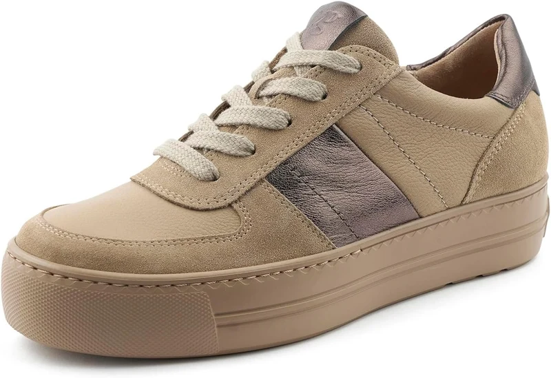 Paul Green Freizeit Schnürer beige