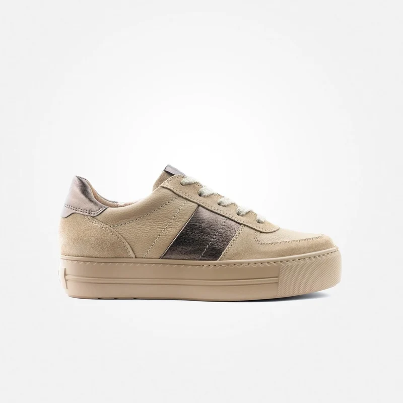 Paul Green Freizeit Schnürer beige